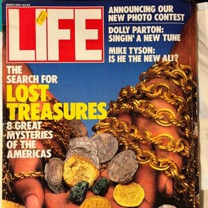 Vintage LIFE Magazine- The Search for Lost Treasures 1987